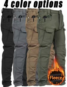 Pack Mens Fleece Lined Work Pants Thick Multi
